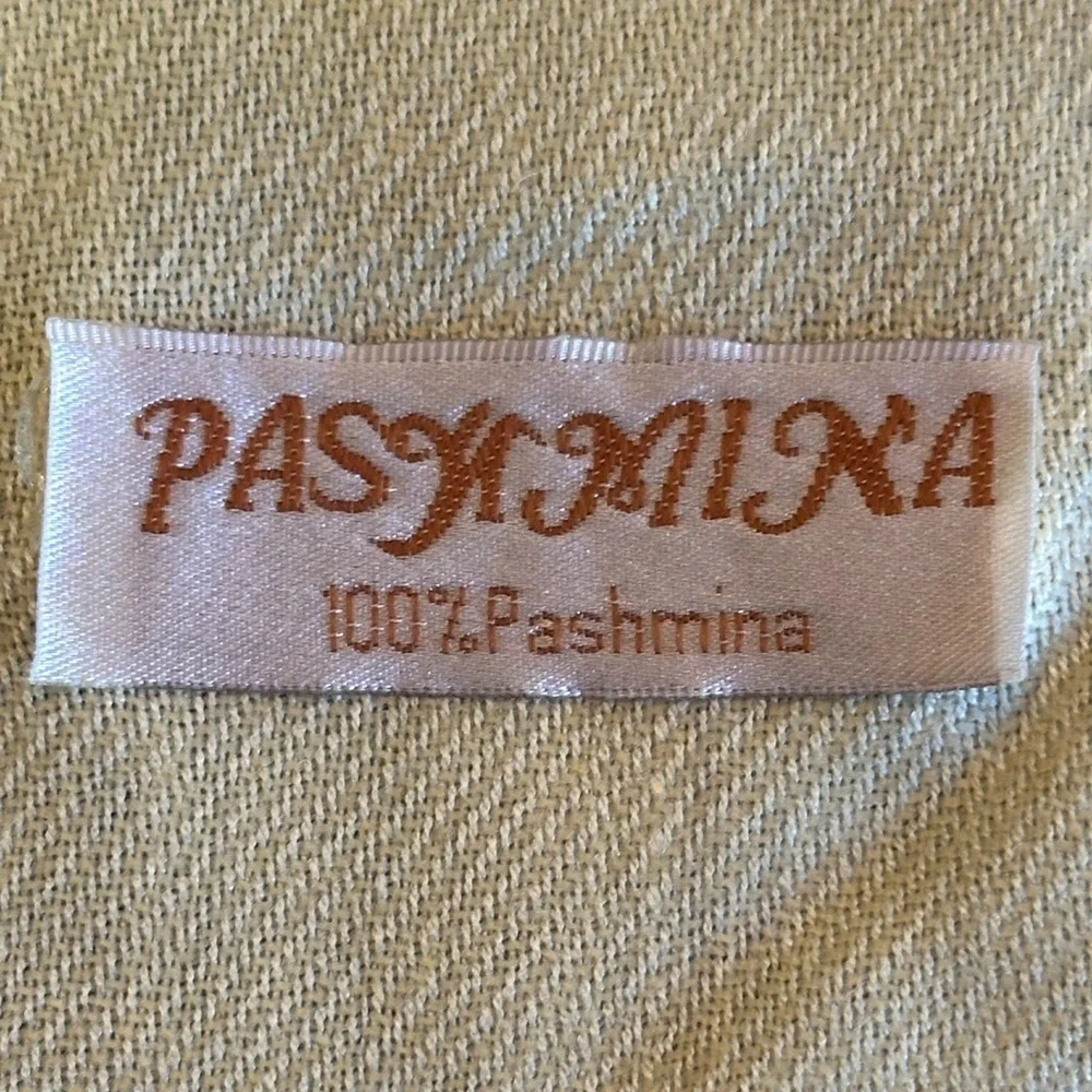 Pashmina | Soft Butter Yellow 100% Pashmina Wool Scarf
